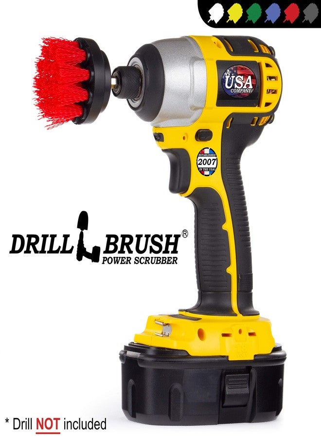 Drillbrush Outdoor Patio Scrub Brush - Garden Statues Cleaning Brush - Bird Bath Cleaning Tool - Headstone Restoration Kit - Outdoor Fountain Scrubbing Kit - Outdoor Décor Cleaning Brushes - Concrete Cleaning - Image 4