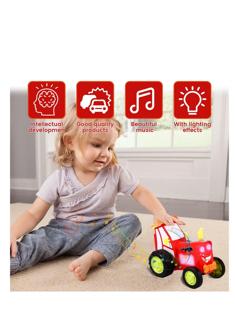 Excefore Crazy Jumping Car Toy,  Fast Stunt RC Cars, with Lights & Music, Wireless Remote Dancing Stunt Car, Double Sided Driving Trucks, RC Crawler Toy Cars for Kids Gift for Kids (Red) - Image 5