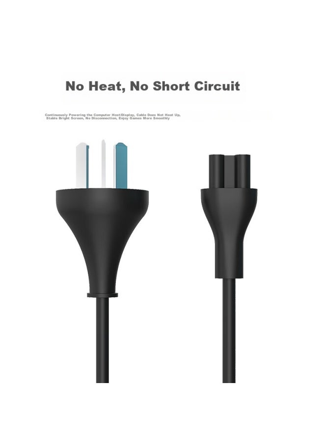 E-Elei Elei Laptop Power Cord, 3-Pin Plug Computer Adapter Charging Cable, Compatible With Asus, Hp, Dell, Samsung, Acer And Other Brand Laptops, 1 Meter Length - Image 4