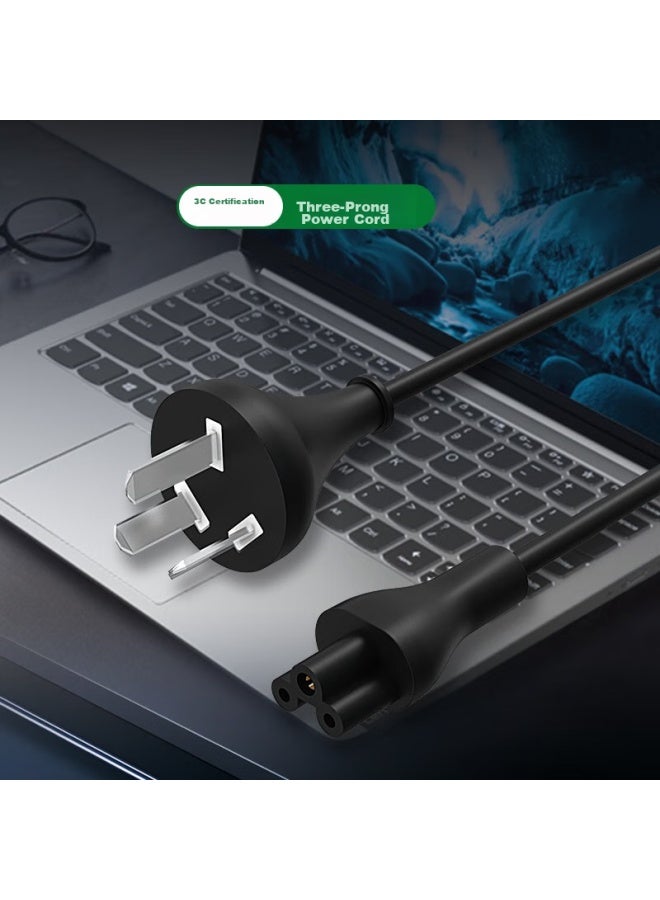 E-Elei Elei Laptop Power Cord, 3-Pin Plug Computer Adapter Charging Cable, Compatible With Asus, Hp, Dell, Samsung, Acer And Other Brand Laptops, 1 Meter Length - Image 1