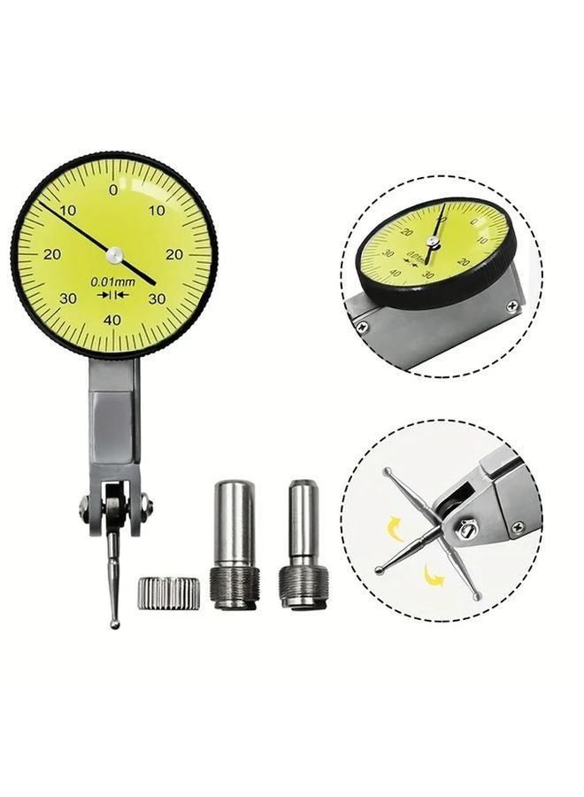 Precision Dial Test Indicator 0 0 8mm with Magnetic Base Durable Steel Plastic Case - Image 2