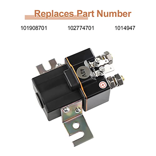 VANJING Golf Cart 48V Solenoid with Resistor 4 Terminal Solenoid Coil Compatible with Club Car DS 1995-up, Precedent Golf Carts 2004-2008 Replaces Part Number SW80-2028P 101908701 102774701 - Image 3