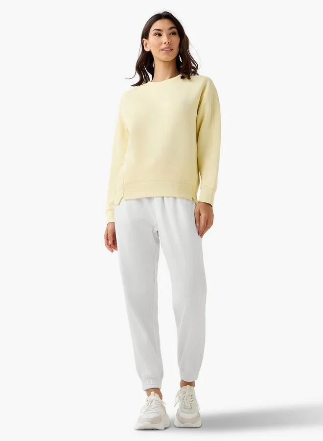 Splash FAV Relaxed Fit Sweatshirt with Cut and Sew