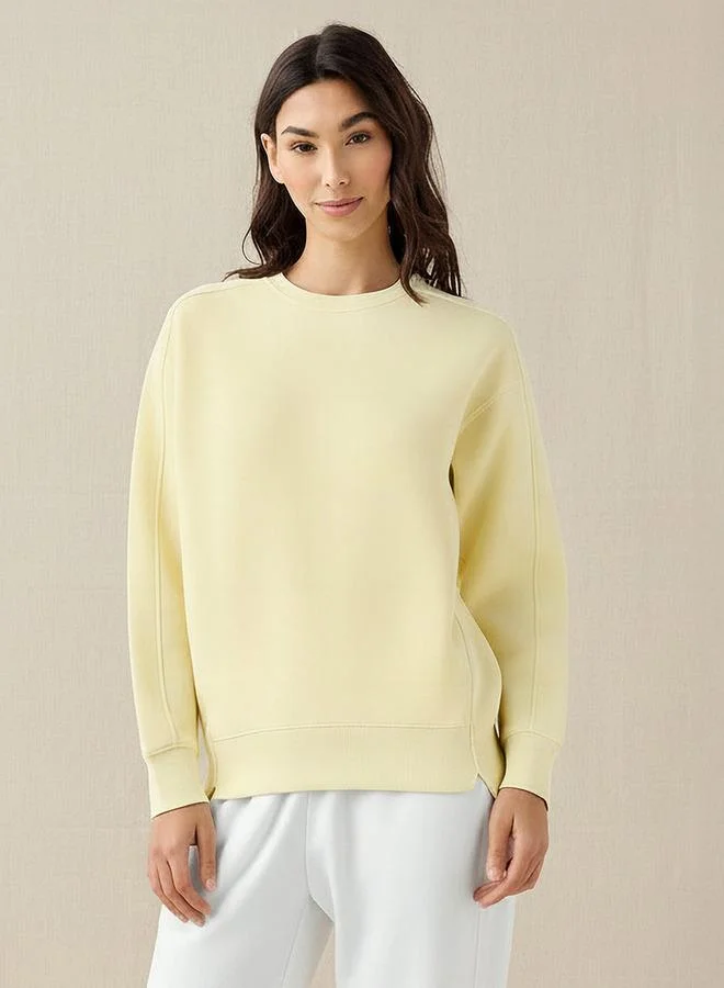 سبلاش فيڤ Relaxed Fit Sweatshirt with Cut and Sew