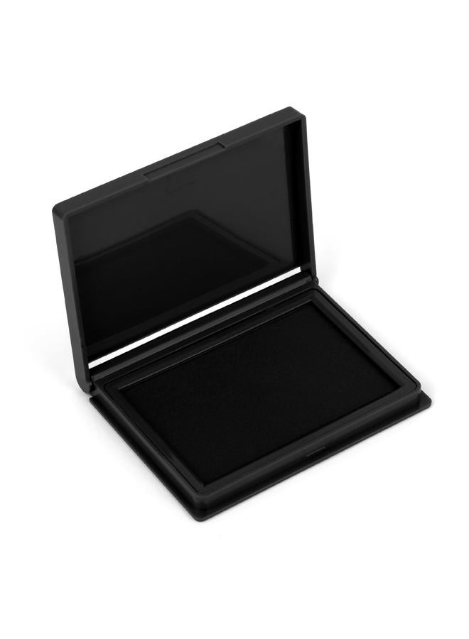 Hoiny Black Stamp Pad, 4 x 2.5 Inch Premium Quality Ink Pad for Stamps, All-Purpose Felt Pad for Office and Crafting, Works with Rubber and Clear Stamps - Image 1