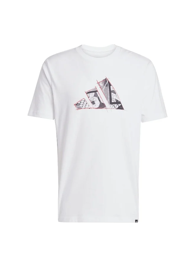 Adidas adidas codes photoreal logo men graphic t-shirt