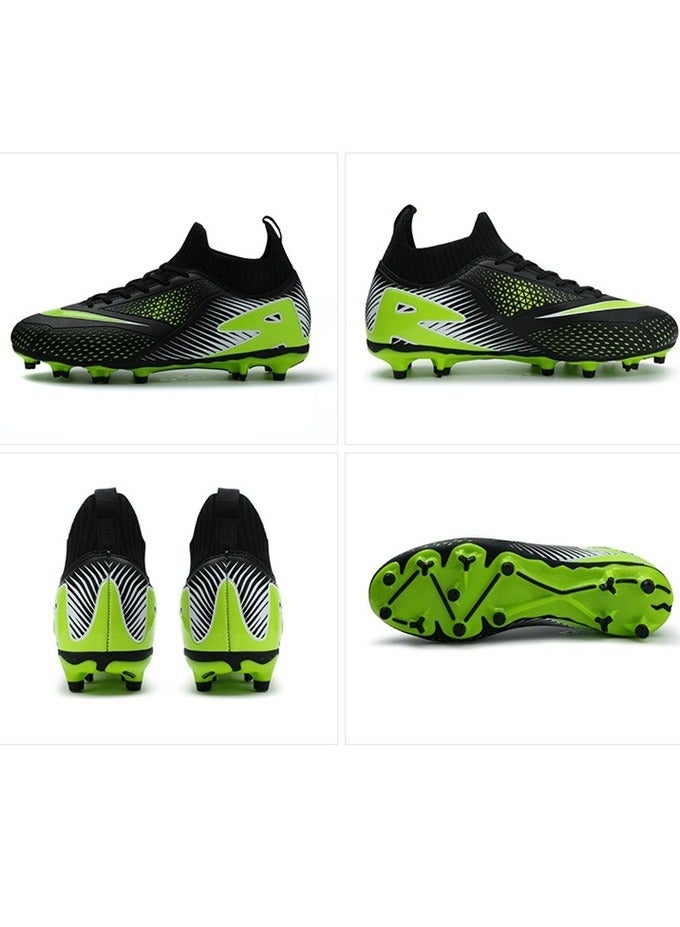 SKT Shiketro Football Lawn Sneakers, High-top Lace-up Football Shoes, Ball Control Uppers For Men And Women, Breathable And Non-Slip Professional Football Shoes - Image 2
