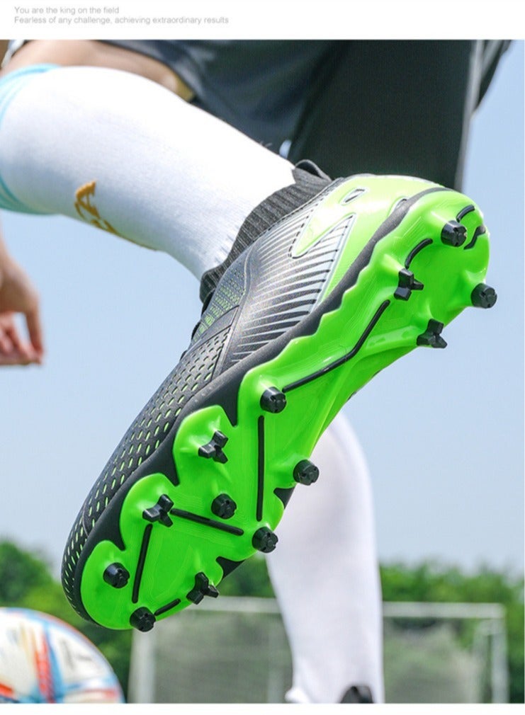 SKT Shiketro Football Lawn Sneakers, High-top Lace-up Football Shoes, Ball Control Uppers For Men And Women, Breathable And Non-Slip Professional Football Shoes - Image 4