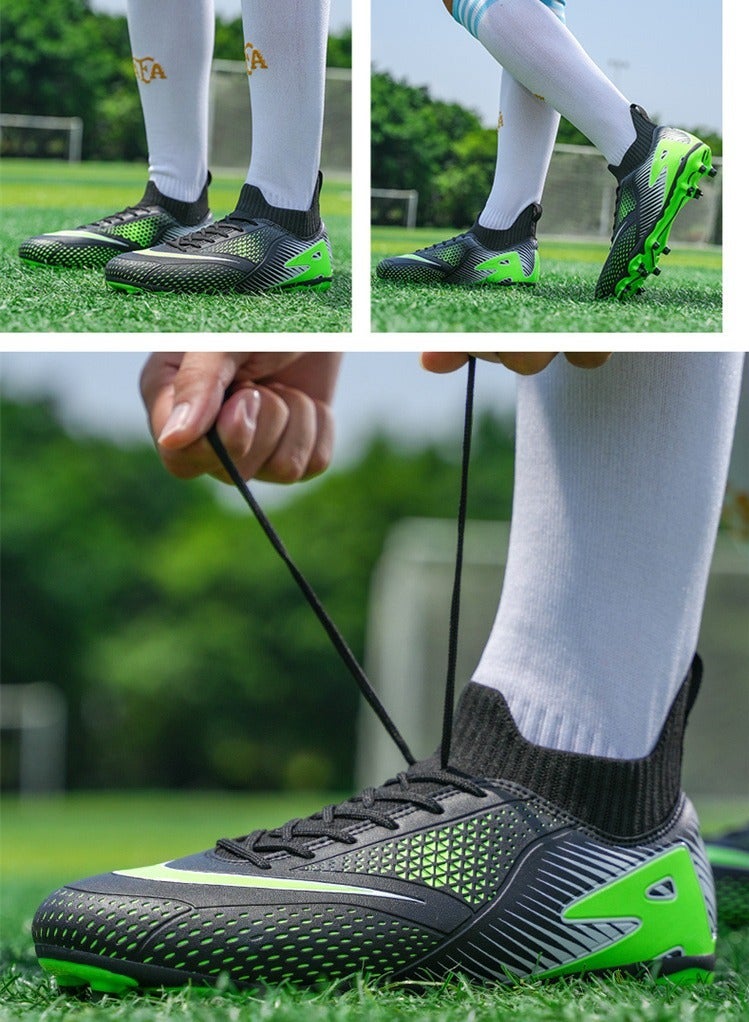 SKT Shiketro Football Lawn Sneakers, High-top Lace-up Football Shoes, Ball Control Uppers For Men And Women, Breathable And Non-Slip Professional Football Shoes - Image 5