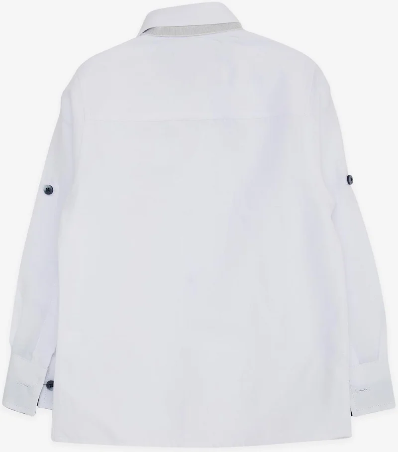 Breeze Boy's Shirt with Bow Tie, Age 3-7, White
