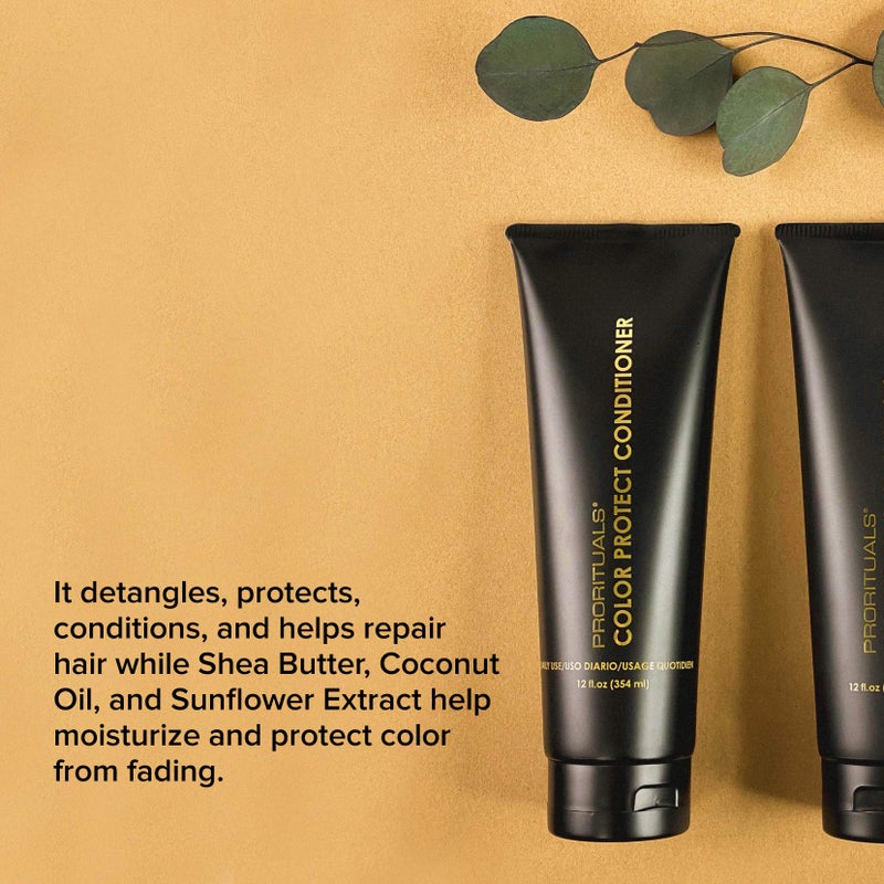 Prorituals Color Protect Hair Conditioner - Conditioner for Color Treated Hair for Women & Men, 12 fl oz