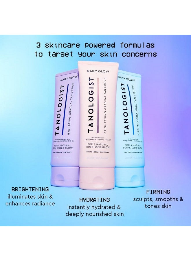 Tanologist Firming Daily Glow - Medium/Dark - Toning & Firming Gradual Tan Lotion - Natural, Sun Kissed Glow - Daily Tanning Lotion with Caffeine, Squalane & Grapeseed Oil - 8.45 fl oz - Image 5