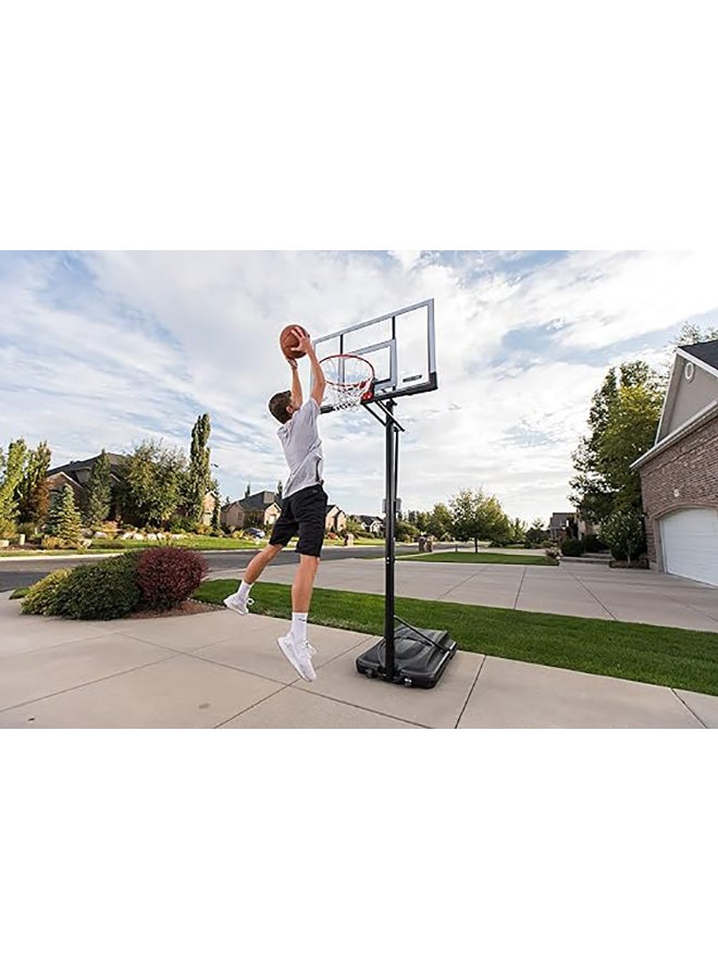 لايف تايم طوق كرة سلة محمول قابل للتعديل ومقاوم للكسر من لايف تايم، مقاس 52 بوصة - موديل 90061 مع نظام تعديل الارتفاع من الأمام - Image 5