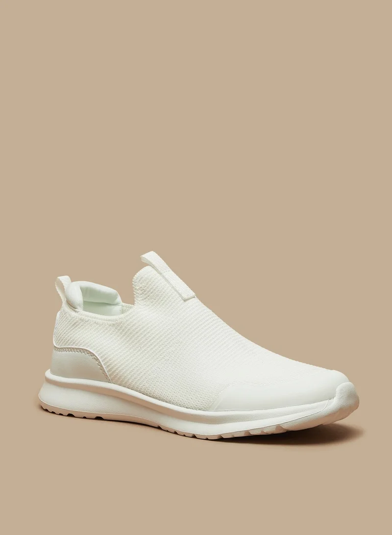 Oaklan by Shoexpress Boys Oaklan Textured Slip-On Sports Shoes With Pull Tabs