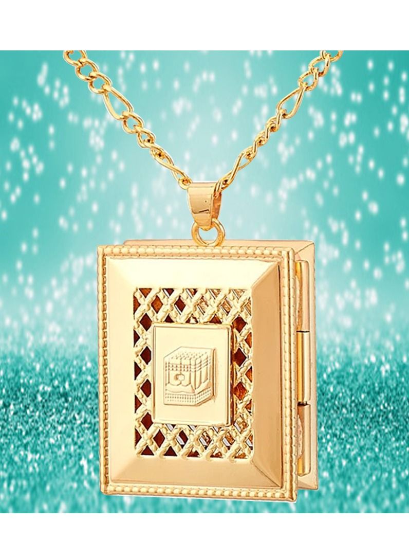 DubaiGallery Fashion Jewelry Highly craftsmanship New Islamic Allah Pendant Charm Gold Pendant Necklace Religious Muslim Jewelry - Image 4