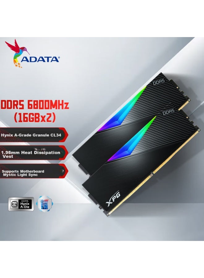 Adata 32gb Kit, Ddr5 6800 Desktop Memory Module, Hynix A-die Chips, Xpg Longyao D500g , C34 - Image 1