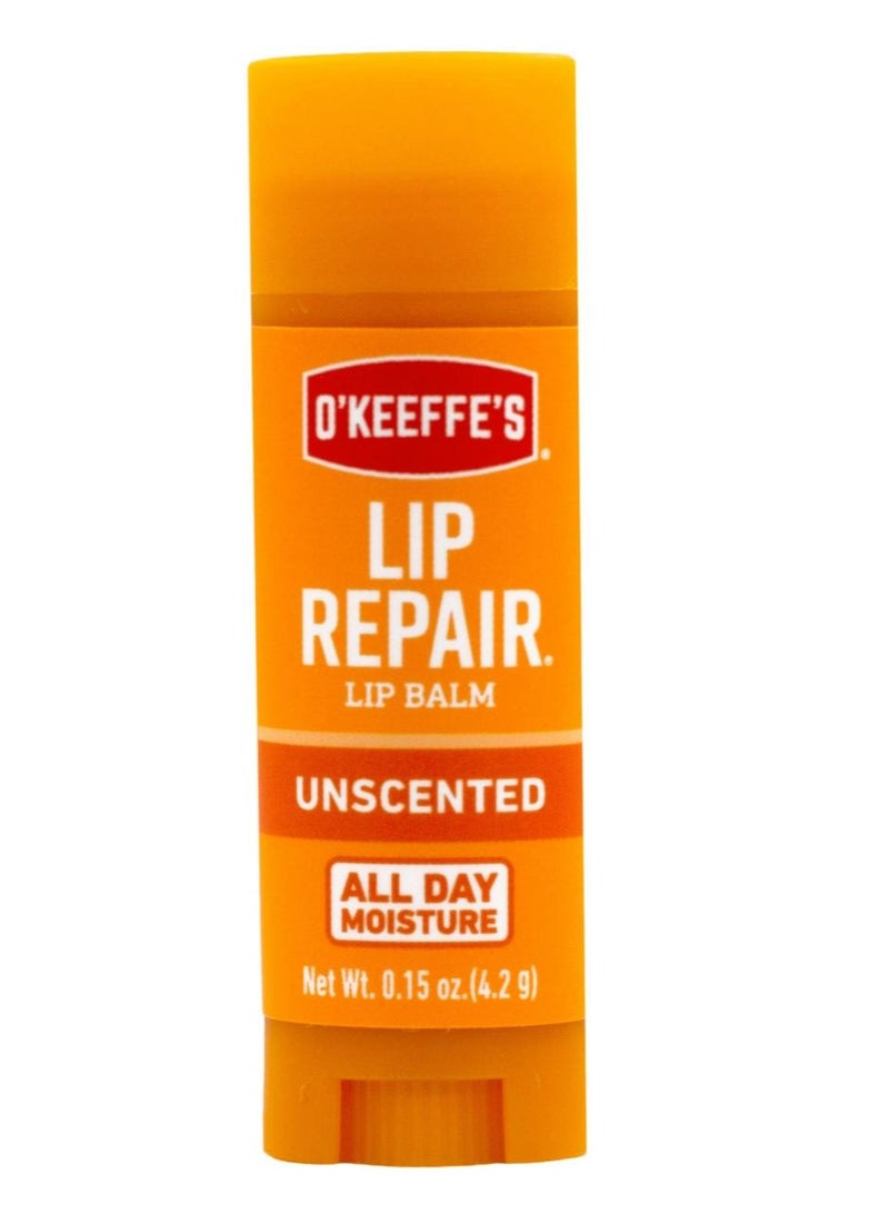 O'Keeffe's Unscented Lip Repair Lip Balm for Dry Cracked Lips Stick