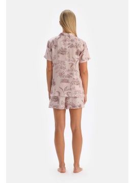 dagi Light Pink Patterned Woven Shirt  - Image 3