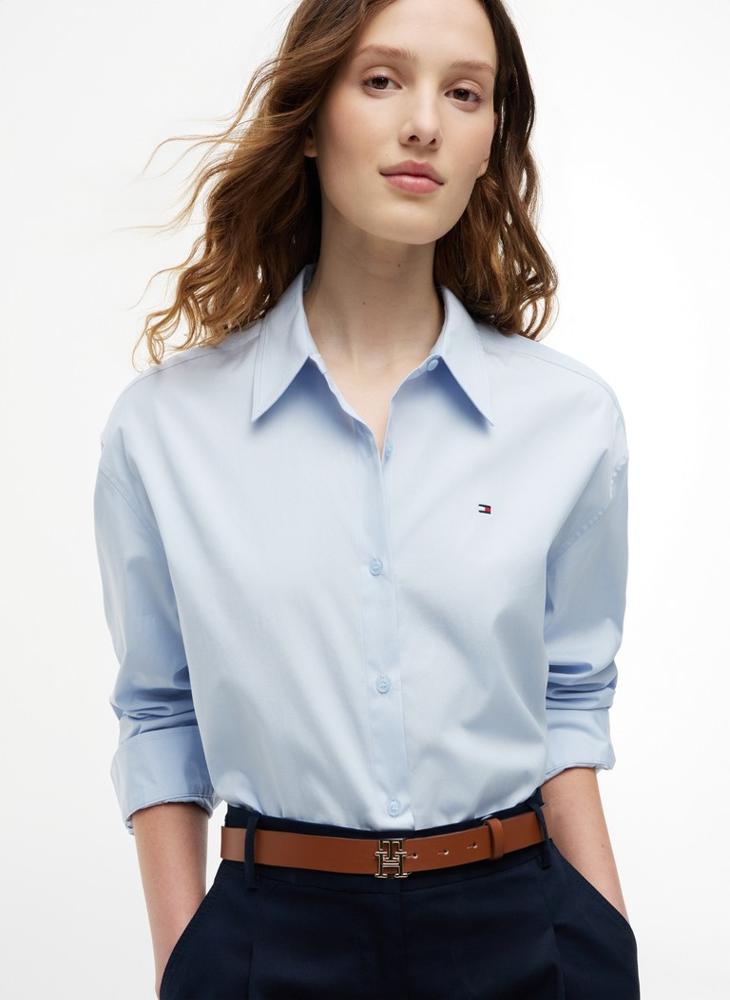 TOMMY HILFIGER Boxy Fit Poplin Shirt - Image 3