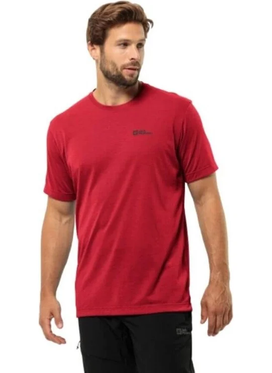 Jack Wolfskin Vonnan S/s T M Red Glow Erk T-Shirt 1809951TR-2607