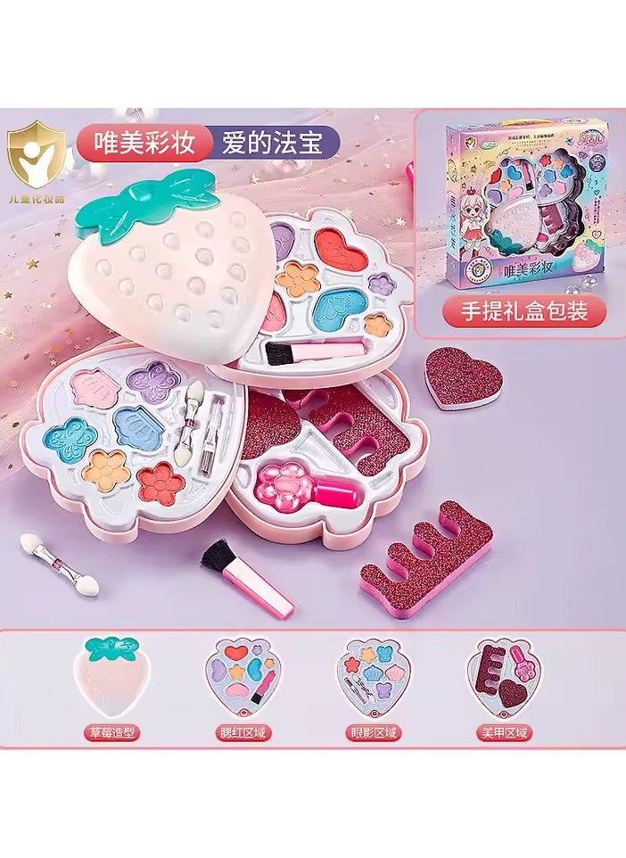 Eynee Unleash Your Little Princess's Glamour! The Enchanting Umbrella Makeup Set for Safe and Creative Play!  - Image 2