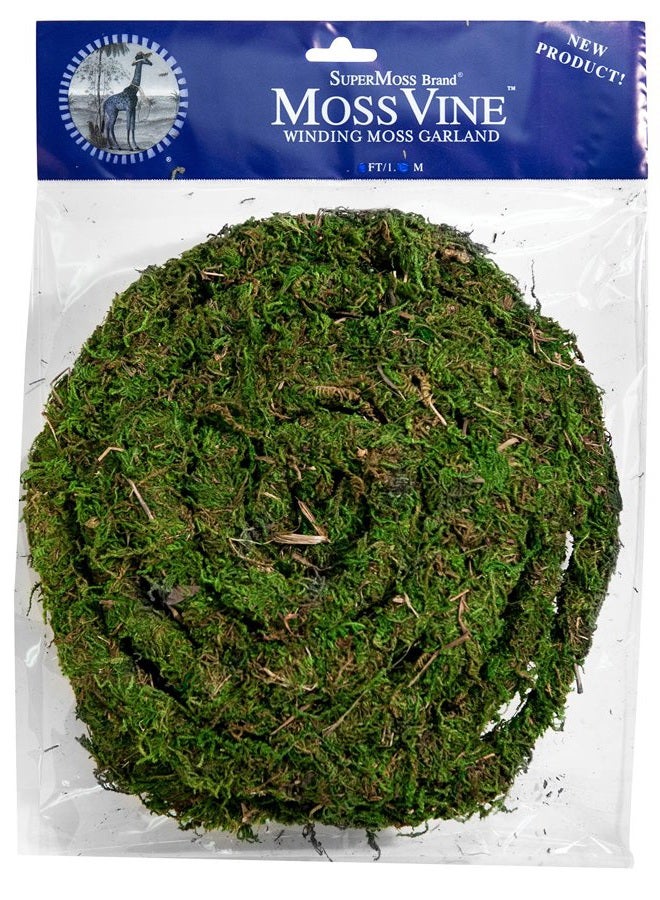 Super Moss (22711 MossVine Garland, Fresh Green, 12ft - Image 1