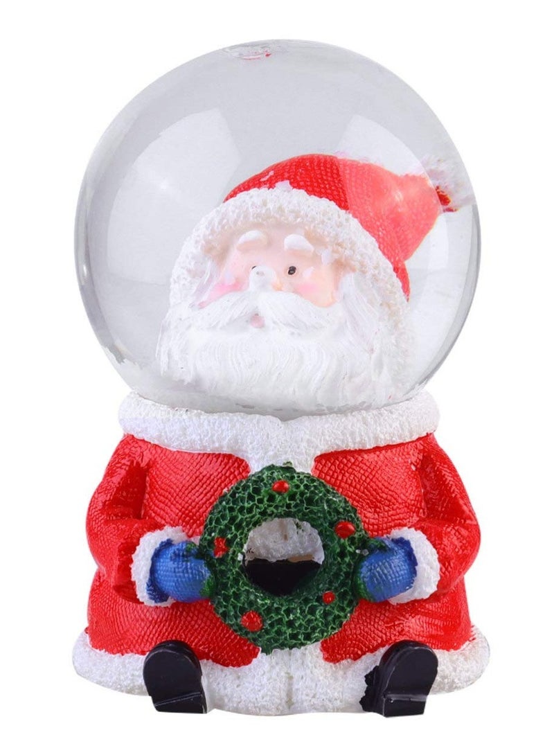 Excefore Christmas Snow Globes for Kids Gifts Christmas Santa Claus Snow Globe Water Ball Decoration for Kids  - Image 1