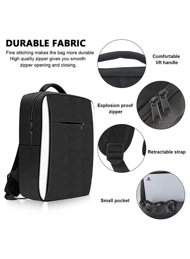 PS5 Storage Bag for Playstation 5, Waterproof Carrying Case Portable Backpack Multi-Function Travel Bag for PS5 Host, PS5 Controller - Image 2