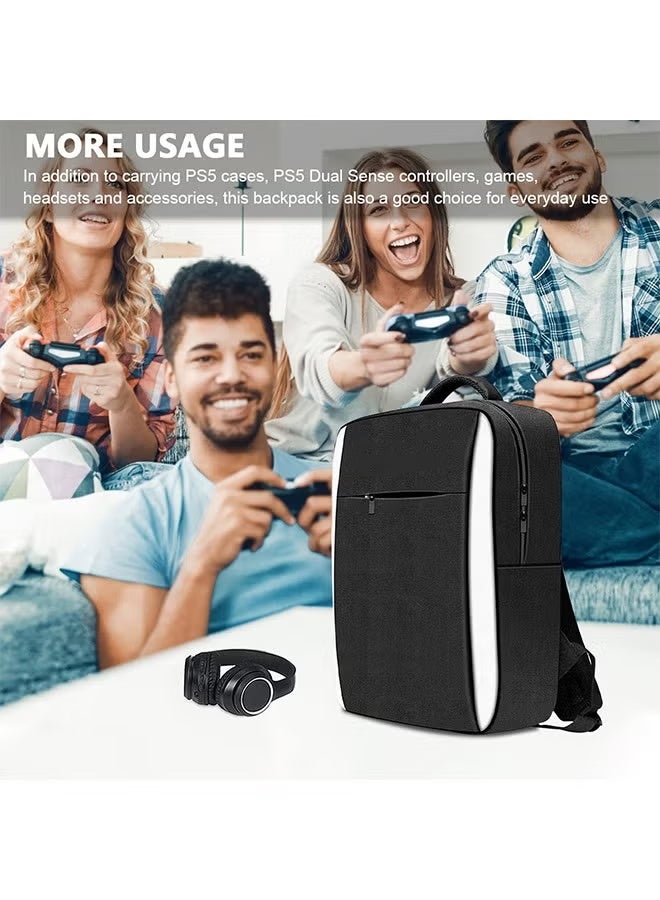 PS5 Storage Bag for Playstation 5, Waterproof Carrying Case Portable Backpack Multi-Function Travel Bag for PS5 Host, PS5 Controller - Image 5