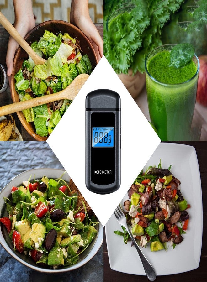 BreePoot Ketosis Meter Professional Ketone Breath Analyzer for Keto Testing - High-Accuracy Rechargeable Breath Ketone Meter Home Ketone Breath Tester with 10 Mouthpieces - Monitor Fat Burning & Ketosis Levels - Image 2