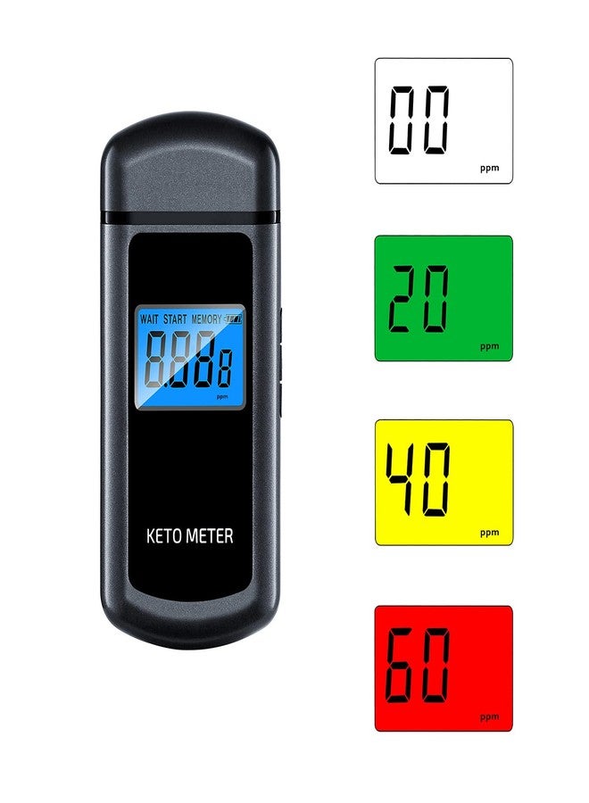 BreePoot Ketosis Meter Professional Ketone Breath Analyzer for Keto Testing - High-Accuracy Rechargeable Breath Ketone Meter Home Ketone Breath Tester with 10 Mouthpieces - Monitor Fat Burning & Ketosis Levels - Image 4