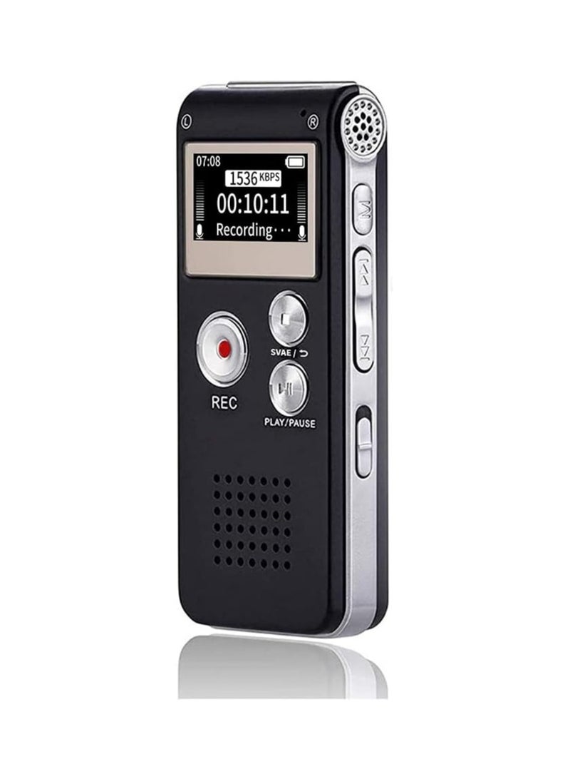 Digital Voice Recorder 16GB Recorder with Lecture Playback - USB Rechargeable Recorder Upgrade Compact Recording Device - Image 1