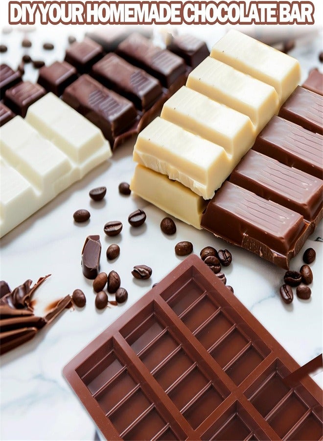 Chocolate Bar Mold, Non-Stick Chocolate Molds with 100pcs Storage Bags, Silicone Rectangle Deep Chocolate Bar Mold for Milk Chocolate Bar,Dubai Chocolate Bar Pistachio - Image 5