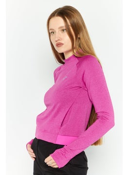 Brooks Women Sportswear Fit Long Sleeve Training Top, Purple  - Image 3