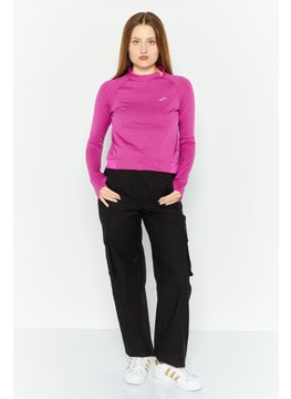 Brooks Women Sportswear Fit Long Sleeve Training Top, Purple  - Image 2