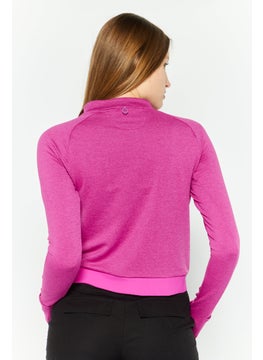 Brooks Women Sportswear Fit Long Sleeve Training Top, Purple  - Image 4
