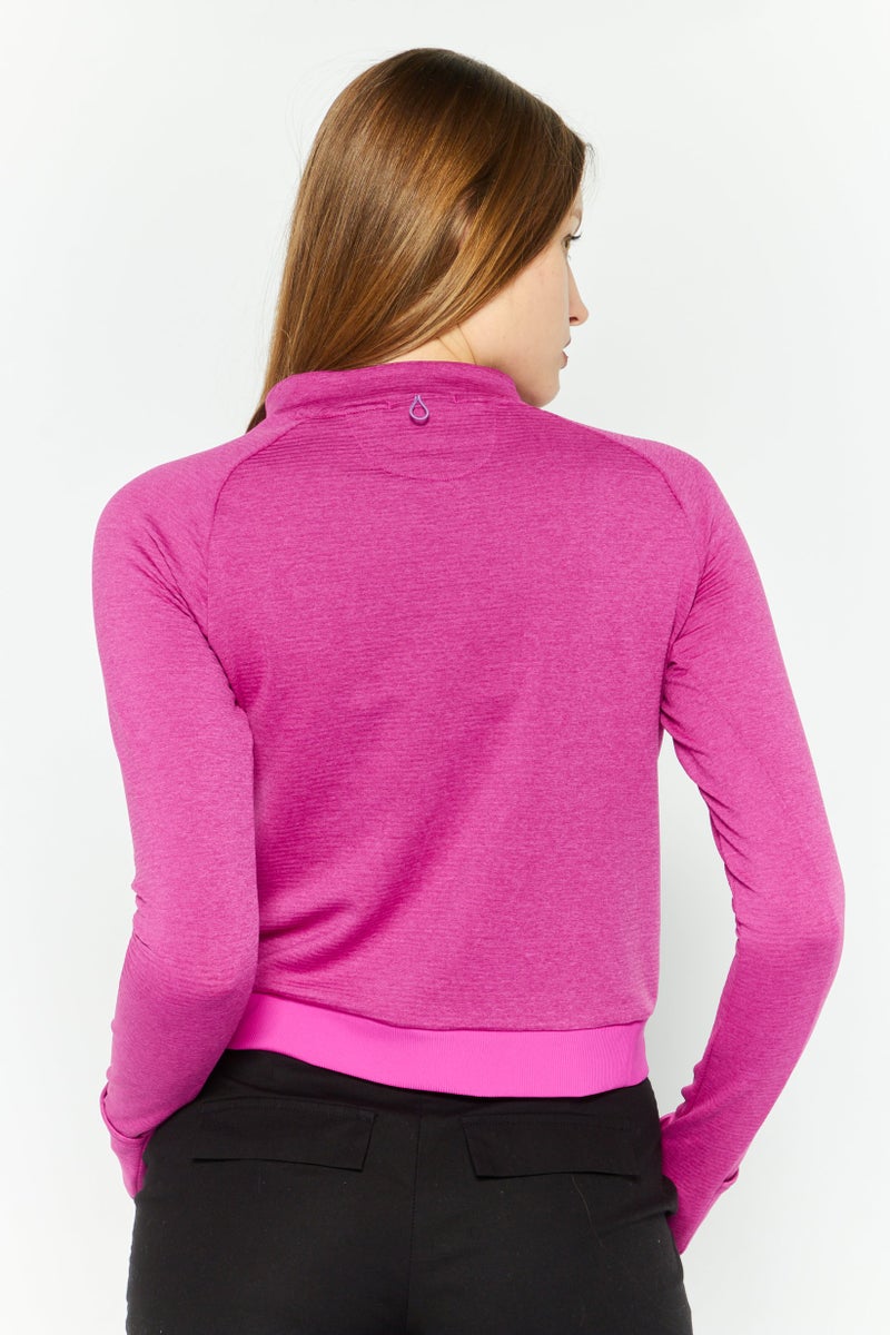 Brooks Women Sportswear Fit Long Sleeve Training Top, Purple - Image 4