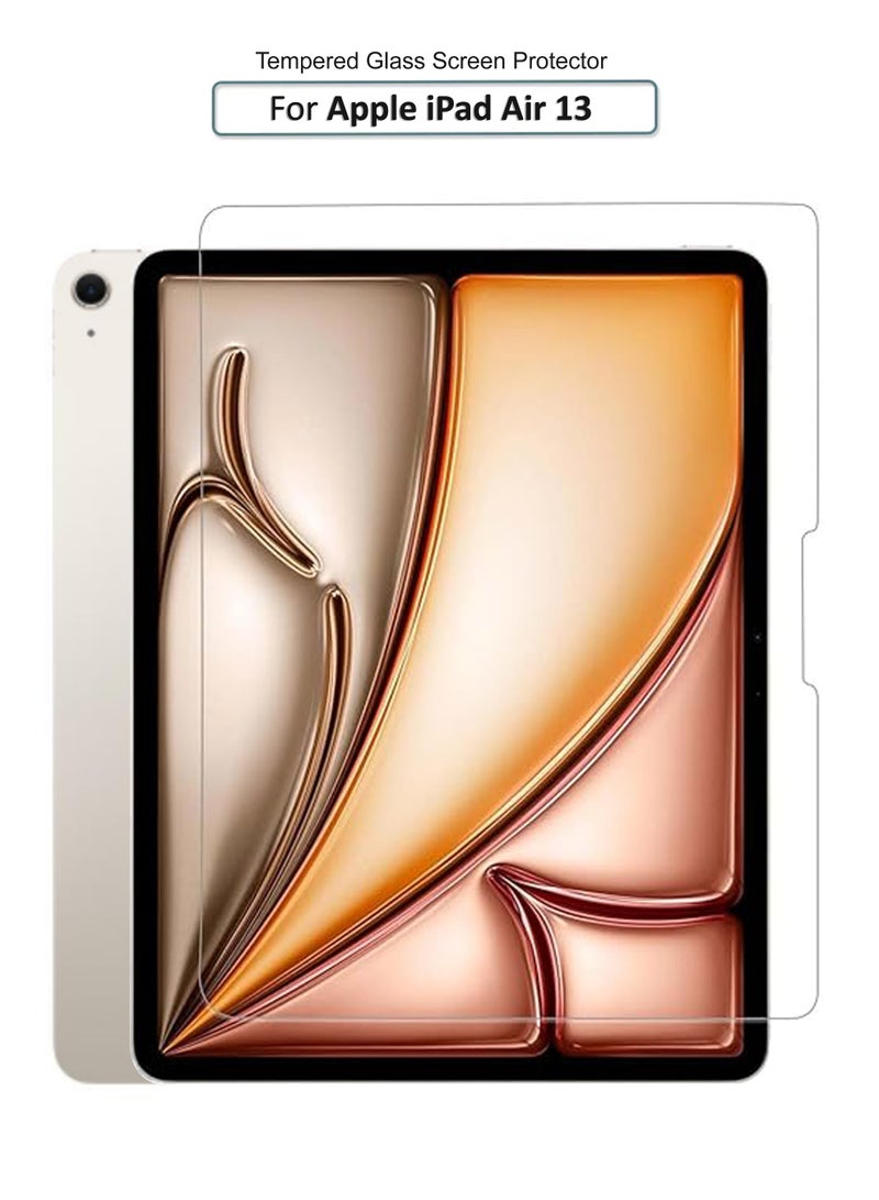 BYTER Apple iPad Air 13-Inch (2026/2025/2024) - Tempered Glass Screen Protector – High Transparency, Delicate Touch, Anti-Explosion, Smooth Arc Edges, Easy Installation - Image 1