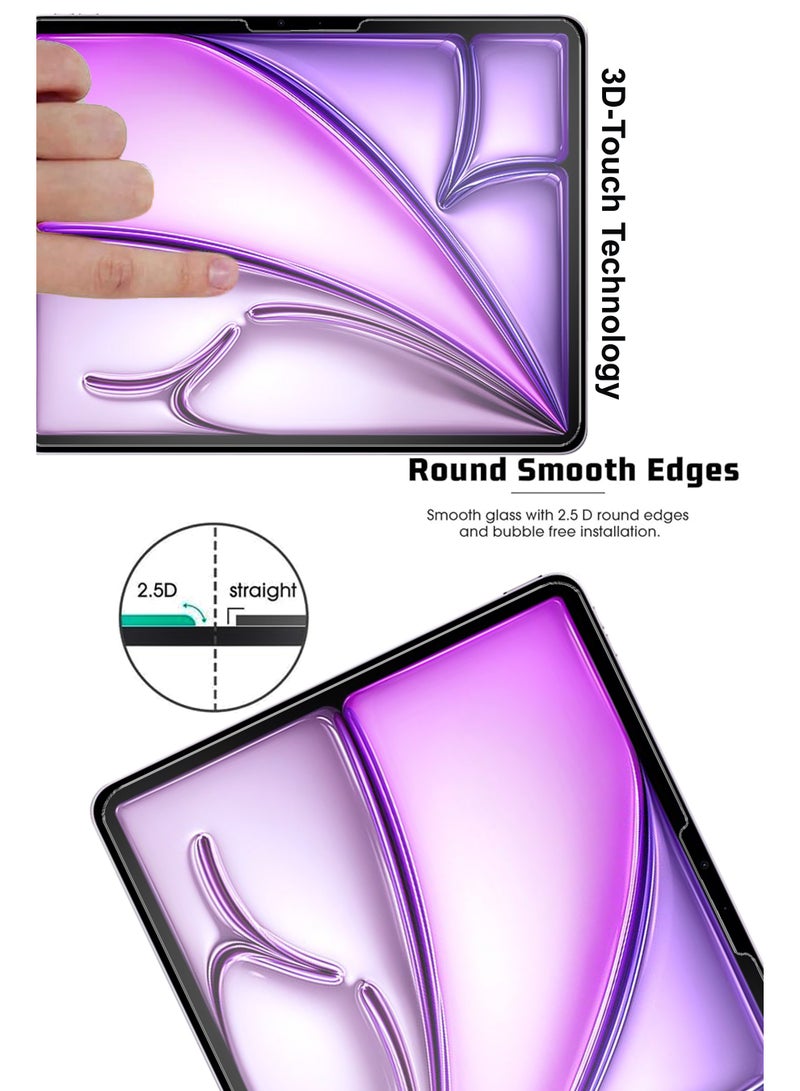 BYTER Apple iPad Air 13-Inch (2026/2025/2024) - Tempered Glass Screen Protector – High Transparency, Delicate Touch, Anti-Explosion, Smooth Arc Edges, Easy Installation - Image 4