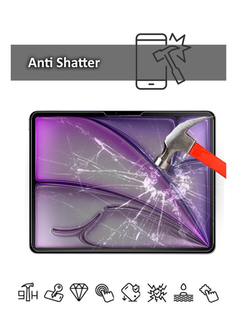 BYTER Apple iPad Air 13-Inch (2026/2025/2024) - Tempered Glass Screen Protector – High Transparency, Delicate Touch, Anti-Explosion, Smooth Arc Edges, Easy Installation - Image 3