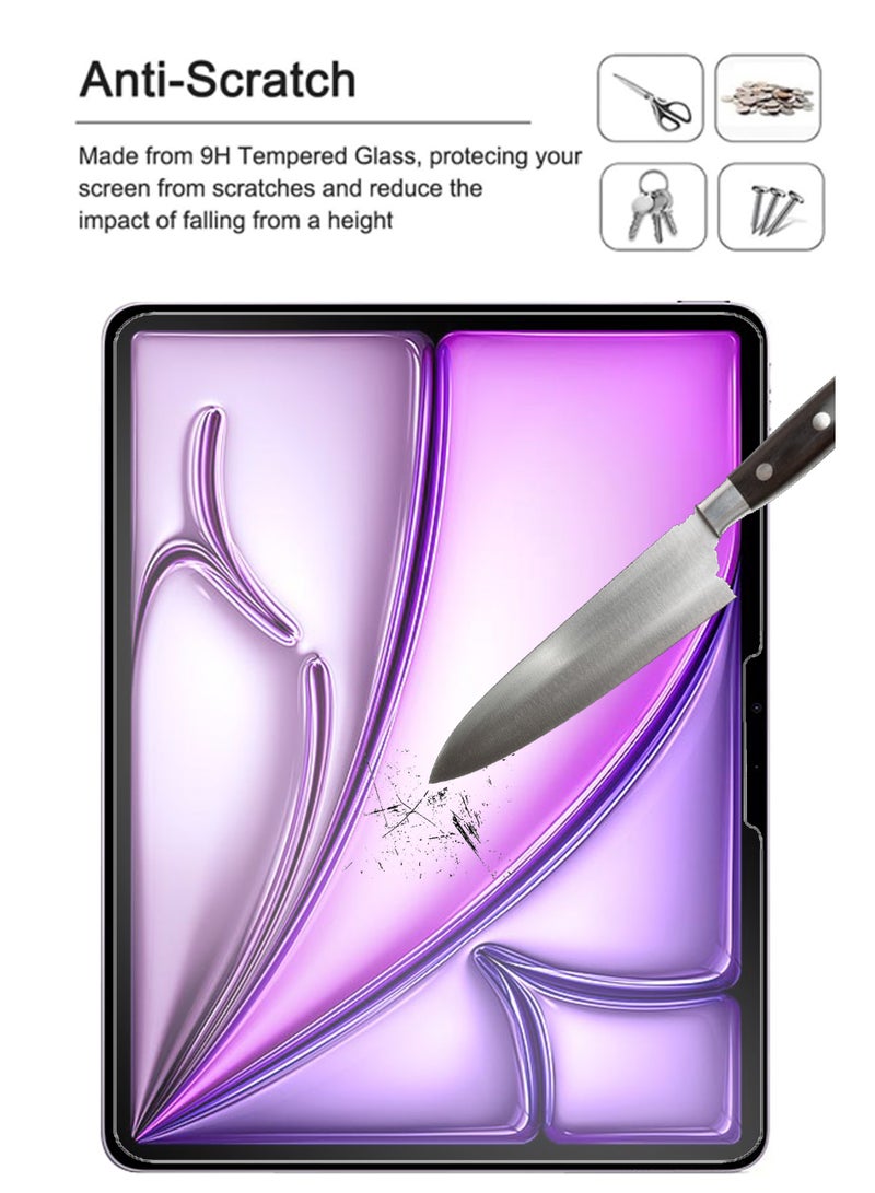 BYTER Apple iPad Air 13-Inch (2026/2025/2024) - Tempered Glass Screen Protector – High Transparency, Delicate Touch, Anti-Explosion, Smooth Arc Edges, Easy Installation - Image 2