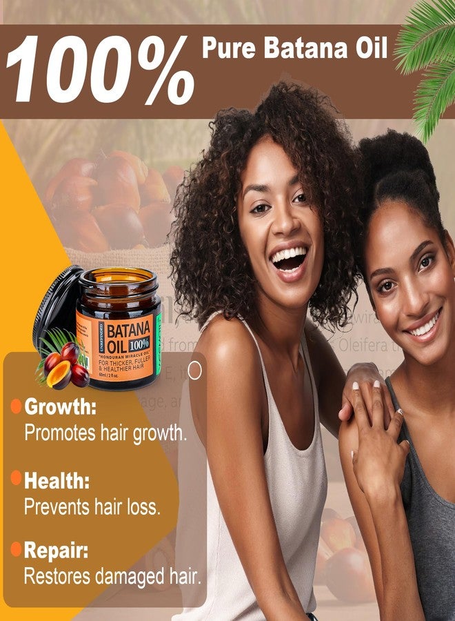 WEEMOTD Raw Batana Oil for Hair Growth Dr Sebi, 100% Pure Organic Batana Hair Mask from Honduras, Wild Growth Hair Oil, Scalp Oil Promotes Hair Thickness, Prevents Loss for Men & Women, 2 fl oz (1 Pack) - Image 2