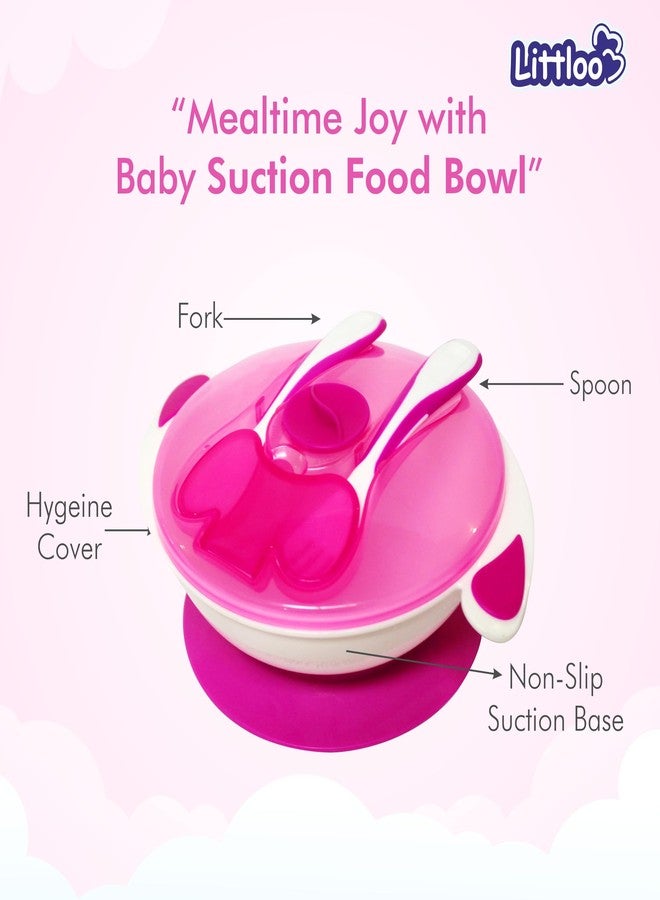 Littloo Feeding Bowl Set for Kids - Elevate Mealtime with Suction Cup Convenience | Includes Fork and Spoon | Non-Toxic, Generous Capacity for Happy and Healthy Feeding (Multicolor) - Image 3