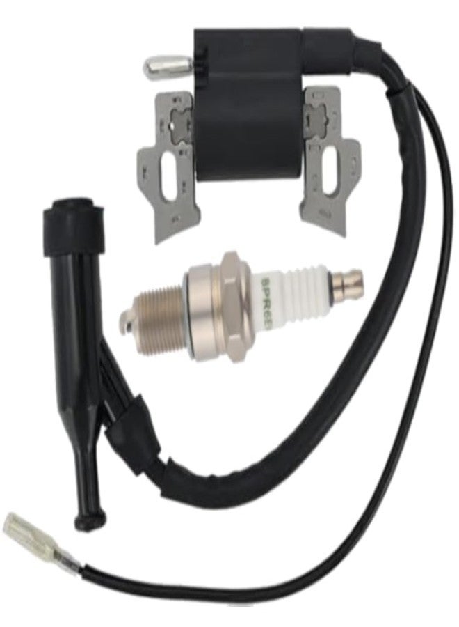 Hipa ملف إشعال هيبا مع شمعة احتراق لمحرك هاربور فريت بريداتور الأفقي 212 سم مكعب 6.5 حصان OHV 69730 69727 جو كارت - Image 1