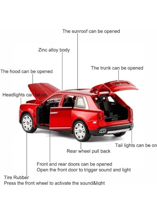 رويس معدن مصبوب بمقياس 1:22 2022 كولينان (كبير) مع 6 أبواب قابلة للفتح، حركة سحب للخلف، مصابيح أمامية ومصابيح خلفية تعمل - Image 4