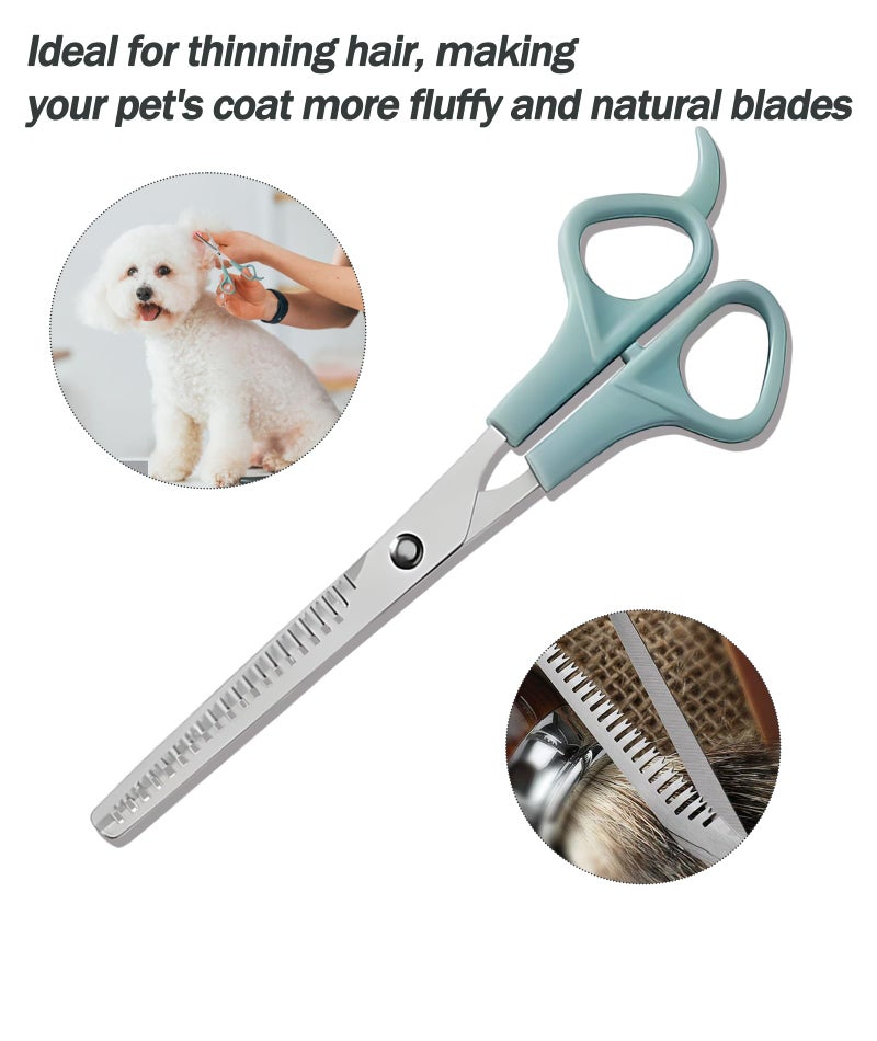 VayuSrot 5-Piece Dog Grooming Kit, Pet Grooming Kit with Dog Grooming Scissors, Hair Cutting Scissors for Long and Short Hair, Dog Trimmer Perfect for Home Pet Grooming and Styling - Image 4