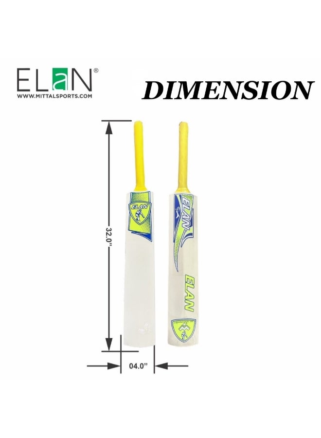 Elan Junior Wooden Cricket Bat – Lightweight Youth Cricket Bat for Kids, Durable Wood Blade with Comfortable Grip for Training and Match Play with Soft Balls - Image 5