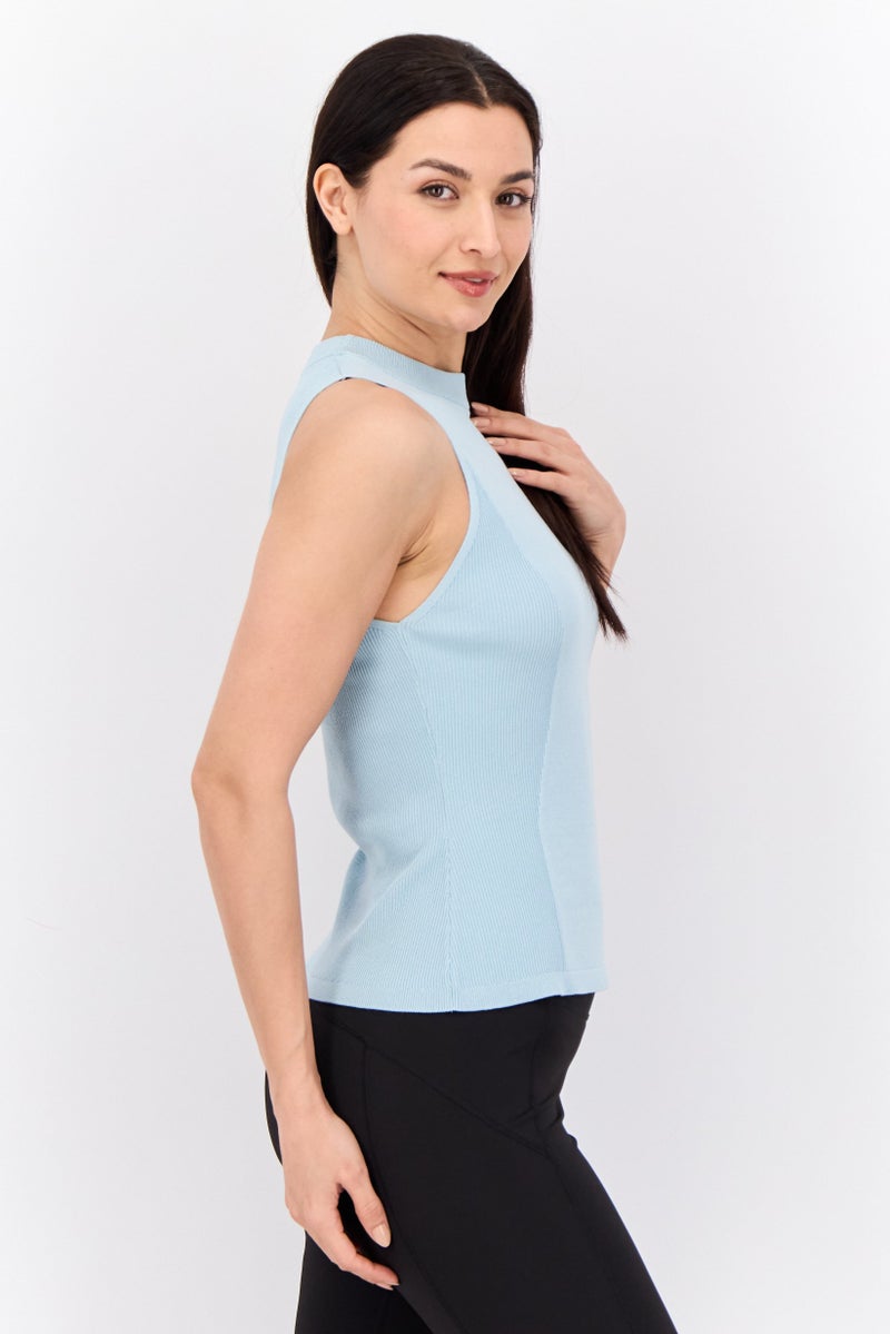PUMA Women Sportswear Fit Sleeveless Outdoor Tank Top, Light Blue - Image 3