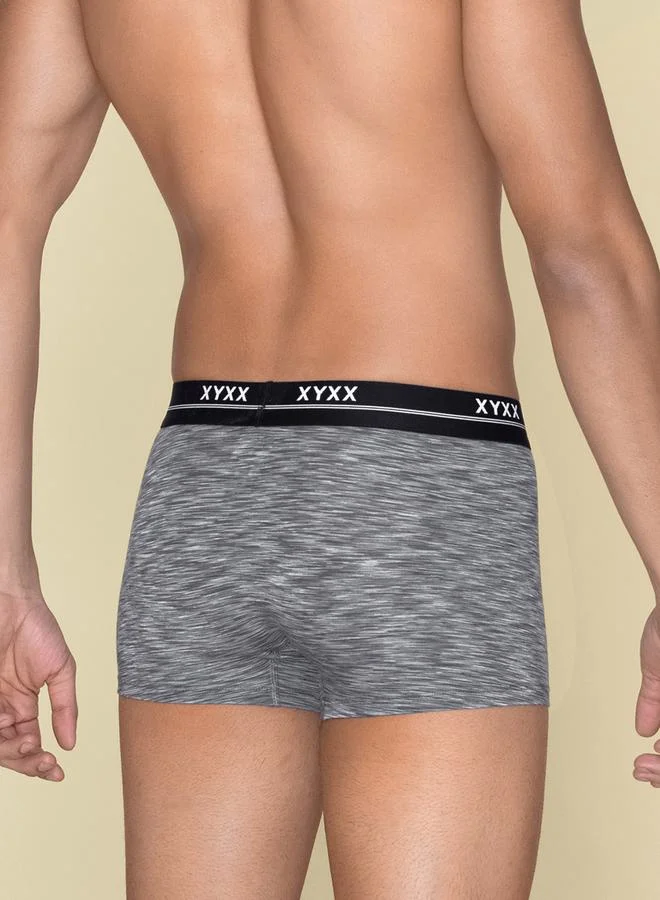 اكس واي اكس اكس Modal Stretch Cross Dyed Trunks with Branded Elastic by Styli