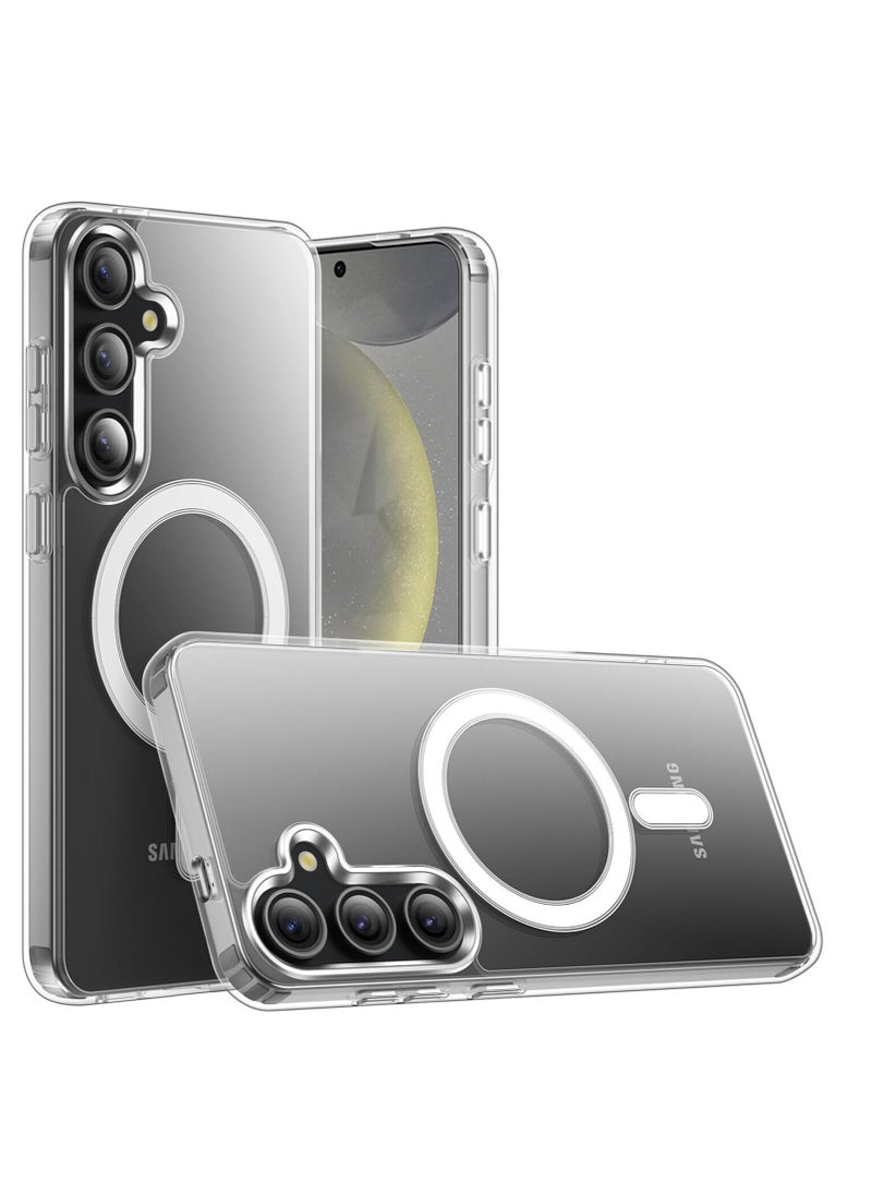 Case Magsafe compatible case for Samsung Galaxy S24 Plus - MagSafe PC & TPU Clear Phone Case raised edges to protect the camera cover for Galaxy S24 Plus (6.7" inch)  - Image 1